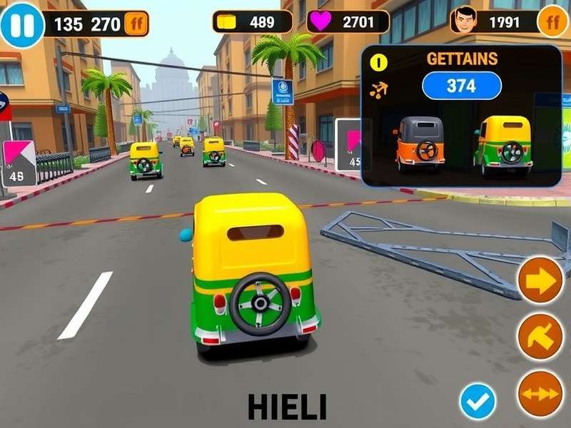 Jugaad Tuk Tuk Dash customization screen showing various auto rickshaw designs